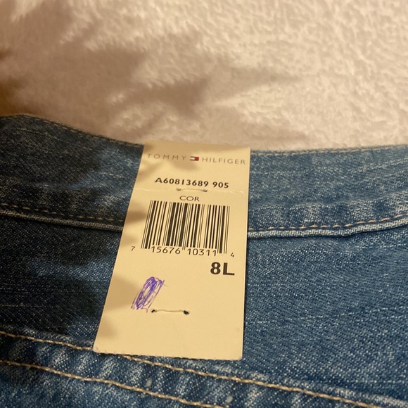NWT Tommy Hilfiger Size 8L Boyfriend Low Rise Easy Fit Blue Jeans - Picture 13 of 13